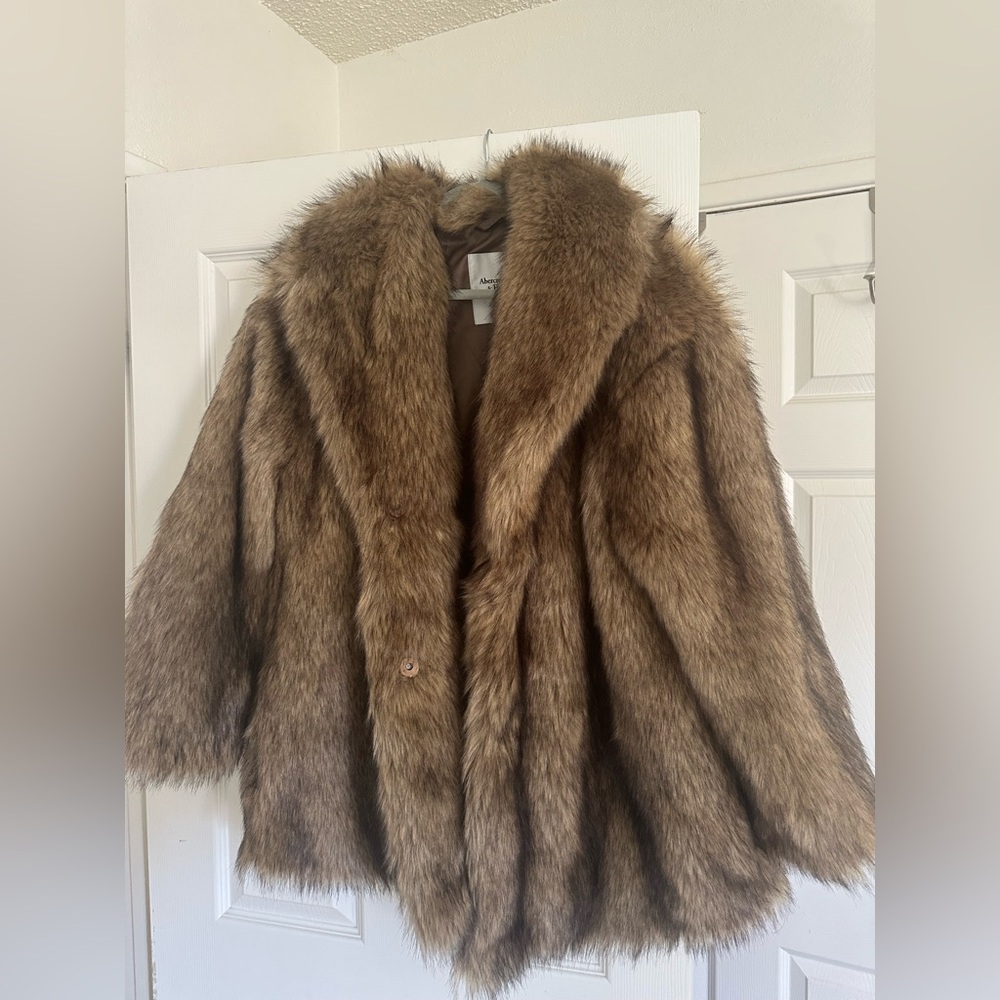 Abercrombie Faux Fur Coat